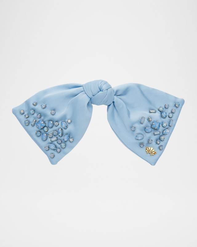 Paloma March Aquamarine Jeweled Birthstone Bow